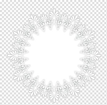 Flower , White snowflake pattern transparent background PNG clipart
