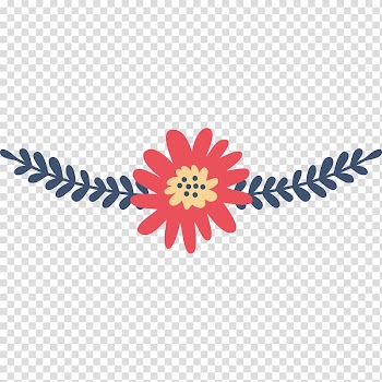 Flower, Wind Art painted red flowers material transparent background PNG clipart