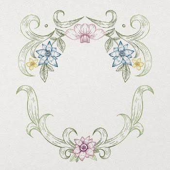 Flower wreath frame background, vintage | Free Photo Illustration - rawpixel