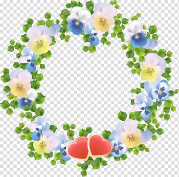 Flower Wreath Garland Disk, flower wreath transparent background PNG clipart