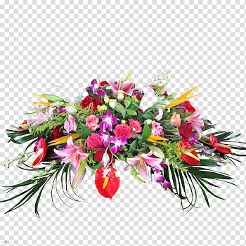 Flower Wreath Red Vecteur, Bright flowers transparent background PNG clipart