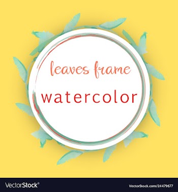 Flower wreath round frame of flowers and leaves vector image
