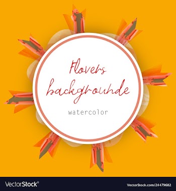 Flower wreath round frame of flowers and leaves vector image