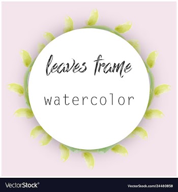 Flower wreath round frame of flowers and leaves vector image