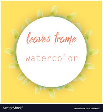 Flower wreath round frame of flowers and leaves vector image