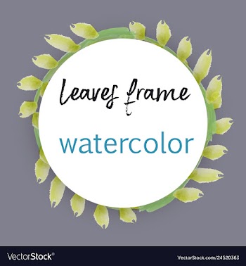 Flower wreath round frame of flowers and leaves vector image