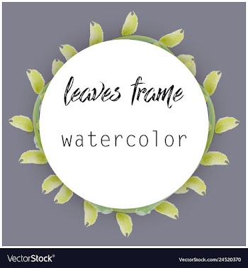 Flower wreath round frame of flowers and leaves vector image
