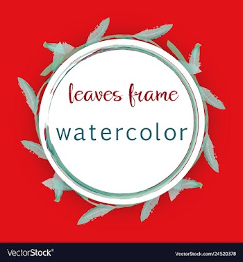 Flower wreath round frame of flowers and leaves vector image