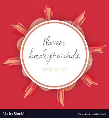 Flower wreath round frame of flowers and leaves vector image
