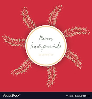 Flower wreath round frame of flowers and leaves vector image