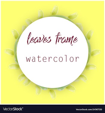 Flower wreath round frame of flowers and leaves vector image