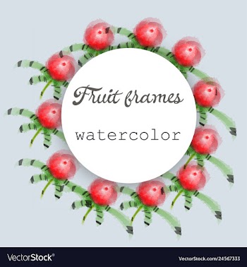 Flower wreath round frame of flowers and leaves vector image