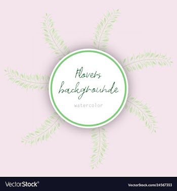 Flower wreath round frame of flowers and leaves vector image