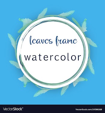 Flower wreath round frame of flowers and leaves vector image