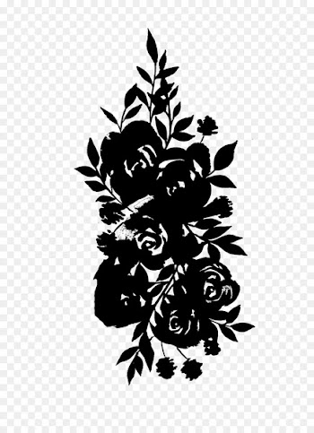Flowering plant Pattern Font Silhouette -  