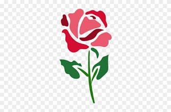 Flowering Rose Icon Transparent Png - Rose Silhouette