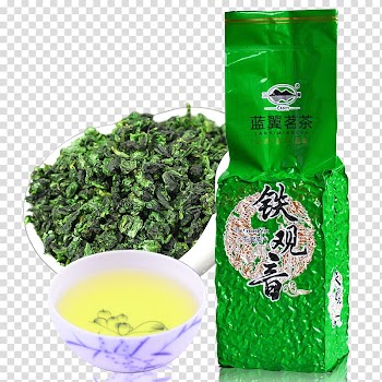 Flowering tea Tieguanyin Anxi County Oolong, Green tea packaging transparent background PNG clipart