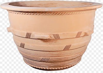flowerpot earthenware pottery beige ceramic