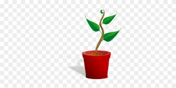 Flowerpot Growing Leaf Plant Plant Plant P - Growing Plant Clip Art