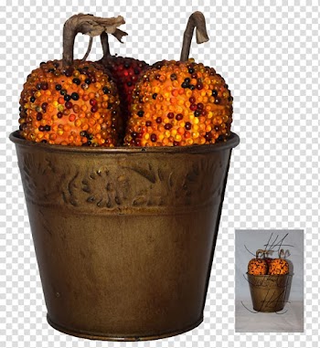 Flowerpot Vase, the autumn harvest transparent background PNG clipart