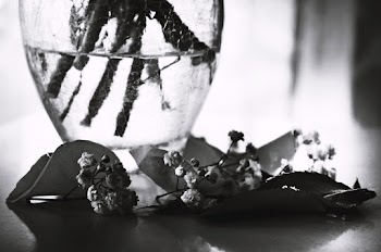 Flowers Beside Glass Cup