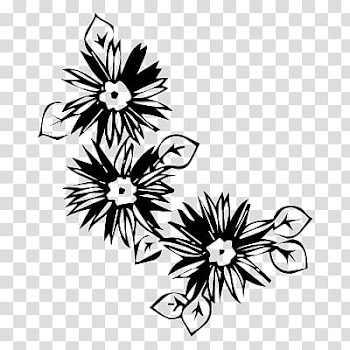 Flowers, black flower transparent background PNG clipart