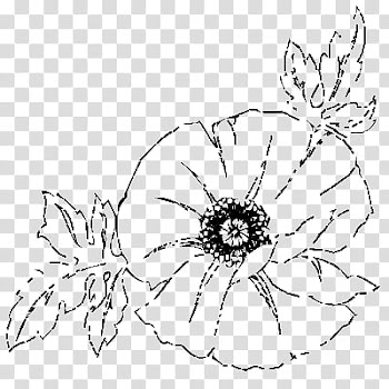 Flowers, black poppy flower illustration transparent background PNG clipart