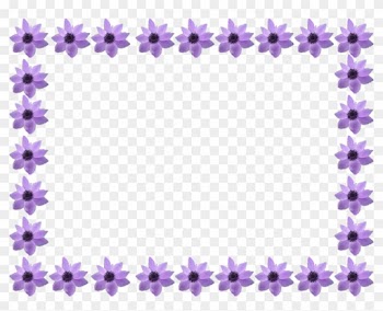 Flowers Border - Summer Flowers Border Transparent