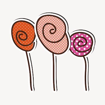Flowers cartoon collage element, drawing | Free Vector - rawpixel