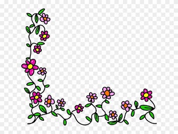 Flowers Frame Cartoon Png