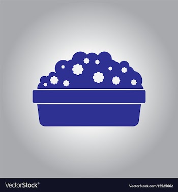 Flowers in a big pot icon house pot plants vector image