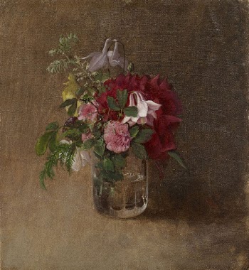 Flowers in a glass, 1873, | Free Photo - rawpixel