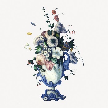Flowers in a vase collage | Free PSD Illustration - rawpixel