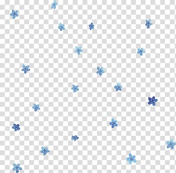 Flowers in your hair, blue flowers transparent background PNG clipart
