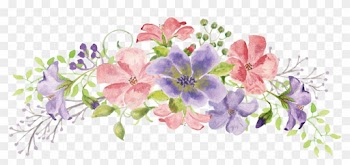 Flowers Watercolor Painting - Aquarela Pintura Flores Png
