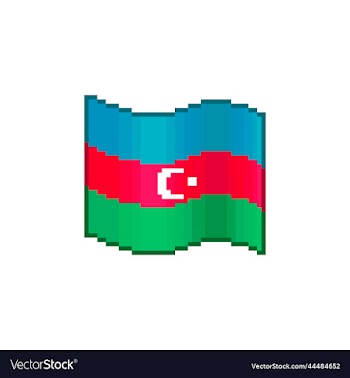 flowing flag of azerbaijan