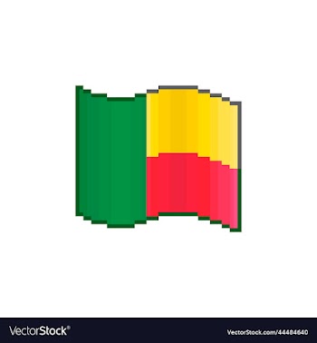 flowing flag of benin
