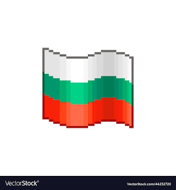 flowing flag of bulgaria