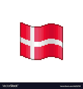 flowing flag of denmark