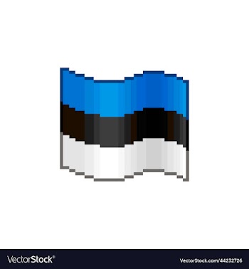 flowing flag of estonia