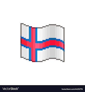 flowing flag of faroe islands