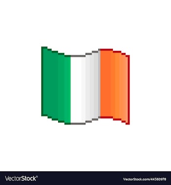 flowing flag of ireland