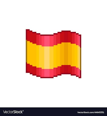 flowing flag of spain