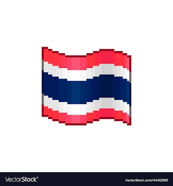 flowing flag of thailand
