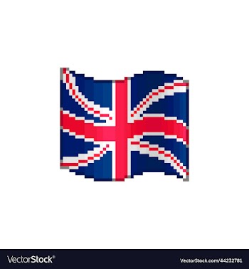flowing flag of uk or great britain