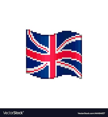flowing flag of uk or great britain