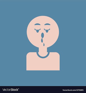 Flowing snot nose various symptoms of aids on the vector image