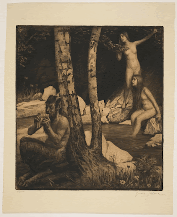 Flötender Faun. Original from the Minneapolis | Free Photo - rawpixel
