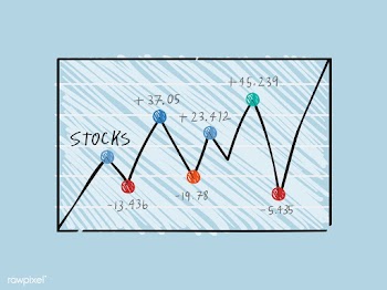 Fluctuation in financial stock market graph i.. | Free stock vector - 472077