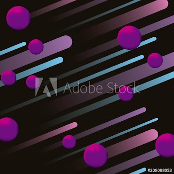 fluid abstract background neon bubbles lines vector illustration